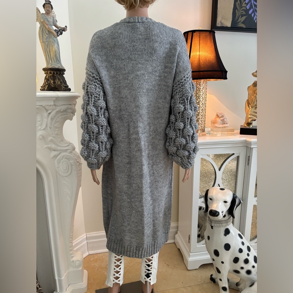 Cozy Heather Gray Women's Cardigan - Picture 7 of 11